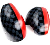 ANram Coques rétroviseur Voiture pour Mini Cooper R56 R55 R57 R58 R60 R61,Couverture Rétroviseur Latéral Garniture De Boîtier Protection,A