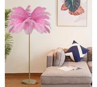 ANram Lampe à Plumes Lampes de Chevet Lampadaires pour Salon Éclairage Lumineux Comprend des Sources de lumière 160 cm de Haut, Rose, Grand