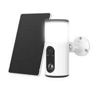 ANRAN [2025 Neuf] 2K Caméra Surveillance WiFi Extérieur sans Fil Solaire, 3MP Camera Exterieure avec Lumens Projecteur, Vision Nocturne Couleur, PIR Détection Mouvement, Audio Bidirectionnel, IP66