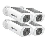 ANRAN 2K 3MP Kit caméra de Surveillance extérieure Sans Fil, vision Nocturne Couleur, APP gratuite CloudEdge ou ANRAN, C3