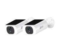 ANRAN 2K Caméra Surveillance WiFi Exterieure, Panneau Solaire Intégré, 2Pcs