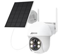 ANRAN 2K Caméra Surveillance WiFi sans Fil avec Batteries, Blanc