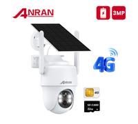 ANRAN 3G/4G LTE caméra de sécurité extérieure sans Fil à énergie Solaire SIM