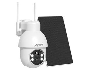 ANRAN 4K 8MP Camera Surveillance WiFi Exterieur sans Fil Solaire+Batterie