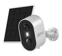 ANRAN 5MP Caméra Surveillance sans Fil Solaire, Caméra Batterie Exterieure, Vision Nocturne Couleur, Audio Bidirectionnel, Sirène d'alarme, AI & PIR Détection Mouvement, Compatible Alexa, C2 Max Blanc