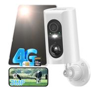 ANRAN Camera de Surveillance 4G LTE Solaire Extérieure sans Fil Vision Nocturne
