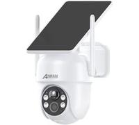 ANRAN Caméra Surveillance Extérieur sans Fil Solaire 2K 3MP HD Batteries Rechargeable avec panneau solaire intégrée-Q04 Blanc