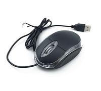 ANRANK UM2030AK Souris optique USB 3 boutons avec molette de défilement LED pour ordinateur portable Noir