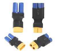 Anrbb 4 Pièces Adaptateurs XT60 à EC5, EC5 à XT60, Convertisseurs sans Fil Compact Mâle Femelle, Connecteur pour Batterie Drone RC, Voiture Modèle, Avion Télécommandé, Adaptateur Batterie RC, xt60