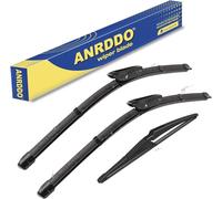 ANRDDO 3 Wipers Factory Replacement For Mini Cooper 2013 R56 Original Equipment Windshield Wiper Blades Set - 18"+19"+10" Bayonet Wiper Arm (Set of 2) Not For J Hook