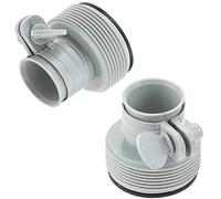 Anreixx Lot de 2 adaptateurs de tuyau de type B de 3,2 cm à 3,8 cm compatibles avec piscine Intex, adaptateurs de conversion de tuyau B pour améliorer les pompes filtrantes et le système d'eau salée