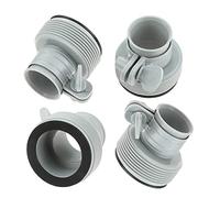Anreixx Lot de 4 adaptateurs de tuyau de type B de 3,2 cm à 3,8 cm pour piscine Intex, adaptateurs de conversion de tuyau B pour améliorer les pompes filtrantes et le système d'eau salée