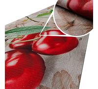 ANRO ANRO Tapis de cuisine lavable, antidérapant et lavable, Motif cerises, 160 x 52 cm