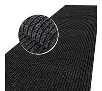 ANRO Mischa Tapis de sol, paillasson, anti-salissures, au mètre, pour l'intérieur et l'extérieur, entrée en rouleau, noir, 140 x 100 cm