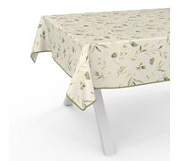 ANRO Nappe en Toile cirée - Lavable, imperméable - pour Table de Jardin - 180 x 140 cm - avec Ourlet (bordée) - Motif Floral Canadien