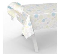 ANRO Nappe en Toile cirée, Lavable, pour Table de Jardin, extérieur et intérieur, 220 x 140 cm, Bord coupé, Pointes