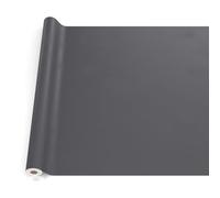 ANRO Nappe en Toile cirée, Lavable, pour Table de Jardin, extérieur et intérieur, Bord coupé, Anthracite, 200 x 140 cm