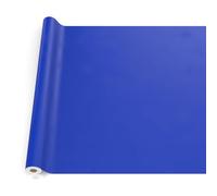 ANRO Nappe en Toile cirée, Lavable, pour Table de Jardin, extérieur et intérieur, Bord coupé, Bleue, 200 x 140 cm