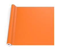 ANRO Nappe en Toile cirée, Lavable, pour Table de Jardin, extérieur et intérieur, Bord coupé, Oranges 120 x 140 cm