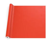 ANRO Nappe en Toile cirée, Lavable, pour Table de Jardin, extérieur et intérieur, Bord coupé, Rouge, 200 x 140 cm