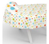 ANRO Nappe en Toile cirée, Lavable, pour Table de Jardin, extérieur, intérieur, Ovale, 220 x 140 cm, Bord coupé, fête