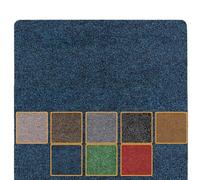 ANRO Poet Tapis de sol, paillasson, anti-salissures, lavable, imperméable, robuste, pour l'entrée, la porte d'entrée, le couloir, la cuisine, la chambre à coucher, bleu, 80 x 120 cm