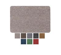 ANRO Poet Tapis de sol, paillasson, anti-salissures, lavable, imperméable, robuste, pour l'entrée, la porte d'entrée, le couloir, la cuisine, la chambre à coucher, marron clair, 40 x 60 cm