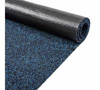 ANRO Poet Tapis de sol, paillasson, anti-salissures, pour l’intérieur et l’extérieur, convient au couloir, hall d’entrée, bleu, 100 x 200 cm