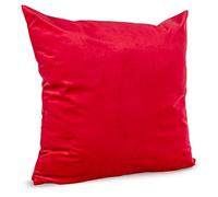 ANRO RG6078 Housse de coussin décorative en velours Rouge théâtre 40 x 40 cm sans rembourrage