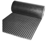 Anro - Tapis annulaire en caoutchouc - Motif nid d'abeille - Perforé, robuste et anti-saleté - Épaisseur : 16 mm - Dimensions : 50 x 100 cm