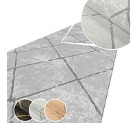 ANRO Tapis de couloir cuisine antidérapant velours chemin Gris 200x50 cm | rouleau