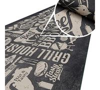 Anro - Tapis de cuisine - Antidérapant et lavable - Idéal pour la cuisine - 140 x 52 cm - Grill House