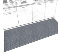 Anro Tapis de cuisine doux antidérapant et ajustable - Velours Itaca - Gris - 65 x 400 cm - Plusieurs tailles / motifs