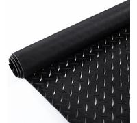 Anro Tapis de protection en caoutchouc avec picots - 100 cm- Tapis de sol, Caoutchouc SBR., Aspect tôle larme, 450 x 100cm