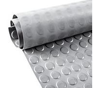 Anro Tapis de protection en caoutchouc avec picots - 100 cm- Tapis de sol, Caoutchouc SBR., Avec picots inodore gris., 50 x 100cm
