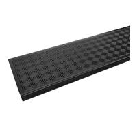 ANRO Tapis d'escalier en caoutchouc avec protection des bords Design spirale Marches d'escalier Tapis antidérapant 75 x 25 x 3 cm