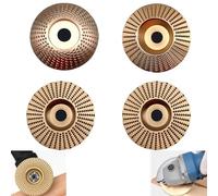 ANROI 4pcs Disque meuleuse flexible pour travaux du bois, disque de décapage pour dérouiller et poncer, 100mm, adapté pour meuleuse d'angle Bosch