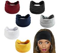 ANROI Lot de 6 Bandeaux élastiques pour Femme en Coton - Parfaits pour Le Yoga, Le Sport et Plus Encore - Couleurs Tendance incluses