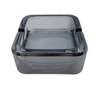 AnRui Cendrier carré classique en verre de cristal pour cigares, cigares, petit cendrier mignon pour extérieur et intérieur, décoration de bureau pour la maison, le bureau, le bar, le café, la