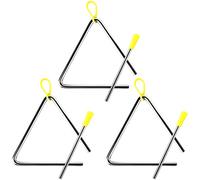 Anruyi 3PCS Triangle Musical à Percussion, avec 3 Batteurs | Triangle Instrument de Musique, Pour Enfants, Musique Percussion