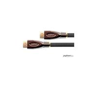 Anschlusskabel High-Speed-HDMI® mit Ethernet 4K2K / UHD, vergoldete Kontakte, OFC, Nylongeflecht schwarz, 0,5 m, PYTHON® Series (GC-M0014)