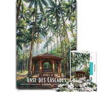 Anse des Cascades, La Réunion Puzzle en Bois 300 pièces, Jeu De Réflexion | Activité autour de la table avec activité autour de la table sur plusieurs sessions.