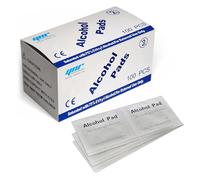 Anself 50 100 200 500 Pièces Alcool Préparateur Coussinets Antiseptique Stérilisation Gaze Lingette Nettoyant Po ynr (6) (100)