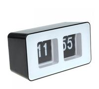 Anself Auto rétro Flip Horloge Classique de Bureau Moderne élégant Wall Clock Blanc