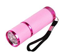 Anself Mini LED UV Gel Lampe Vernis à Ongle Manucure Séchoir Torche Électrique, UV LED Lampe de Poche pour Sèche-ongles à Main Lampe de Poche à Ongles, 9 LEDs 395nm Détecteur de Lampes de Poche UV