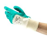Ansell ActivArmr 47-200 Gants de Travail pour Applications Lourdes, Résistance à la Coupure et aux Huiles, Enduction Nitrile sans Silicone, Gant Homme Femme, Taille L (12 Paires)