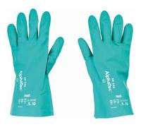 Ansell AlphaTec 58-330 Gants de Travail Chimique, Protection Haute Performance, Enduction Double Couches, Gant Nitrile Impérméable Étanche, Réutilisable, Vert, Taille 2XL (12 Paires)