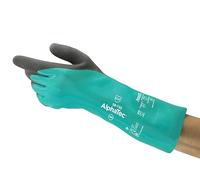 Ansell AlphaTec 58-735 Gants de Travail Nitrile Resistant Coupure, Produits Chimiques et Liquides, Gants de Protection Industriels, Travaux Lourds, Vert (6 Paires)
