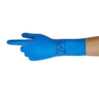 Ansell AlphaTec 79-700 Gants de Travail Multi-Usage, Résistance Chimique et Contact Alimentaire, Protection Nitrile Homme Femme, Sans Latex, Réutilisable, Bleu, Taille 2XL (12 Paires)