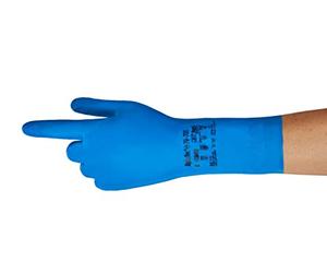 Ansell AlphaTec 79-700 Gants de Travail Multi-Usage, Résistance Chimique et Contact Alimentaire, Protection Nitrile Homme Femme, Sans Latex, Réutilisable, Bleu, Taille S (1 Paire)